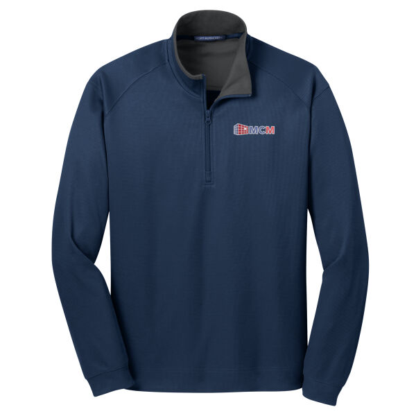 Port Authority® Vertical Texture 1/4-Zip Pullover Thumbnail