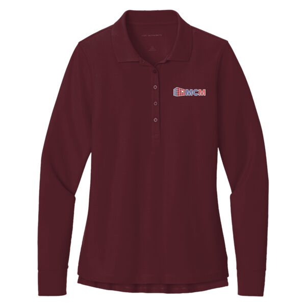 Women’s Wearever Signature Pique Long Sleeve Polo Thumbnail