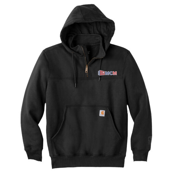 Carhartt® Rain Defender® Paxton Heavyweight Hooded Zip Mock Sweatshirt Thumbnail