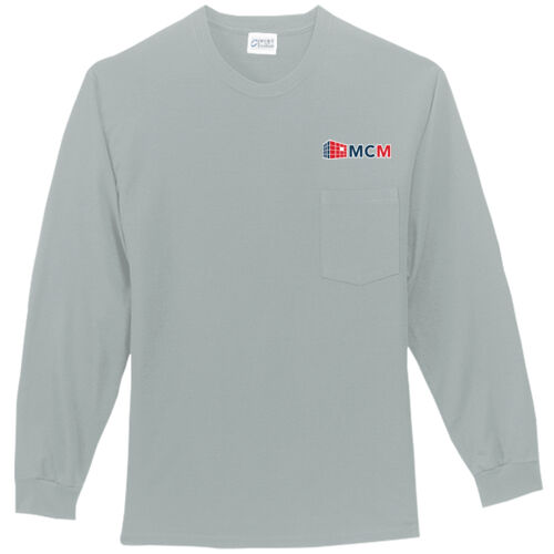 Port & Company® Tall Long Sleeve Essential Pocket Tee Thumbnail