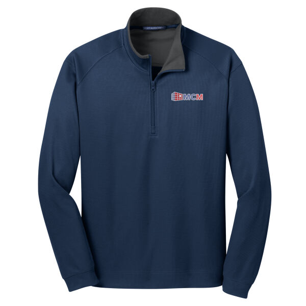 Port Authority® Vertical Texture 1/4-Zip Pullover Thumbnail