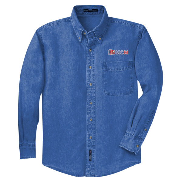 Port Authority® Long Sleeve Denim Shirt Thumbnail